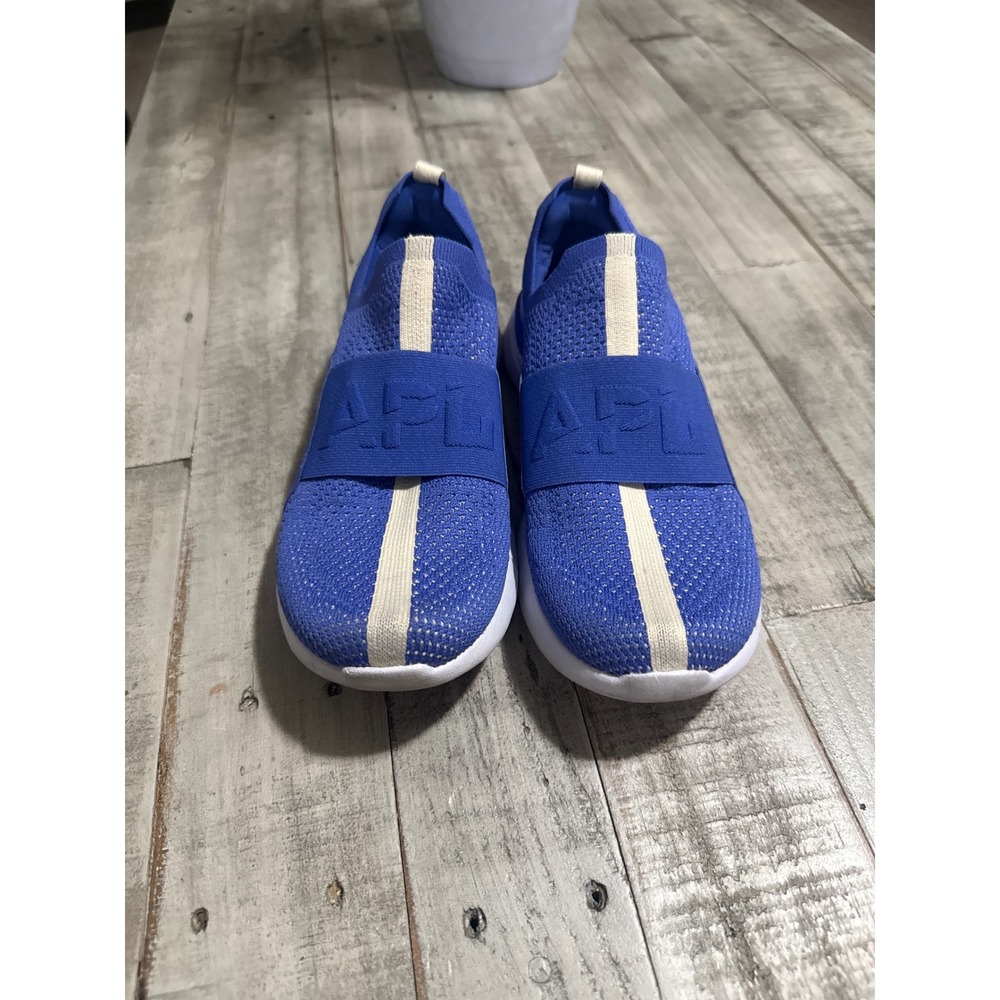 APL TechLoom Bliss Womens 6.5 Blue White Slip On Running Shoes 0723XC